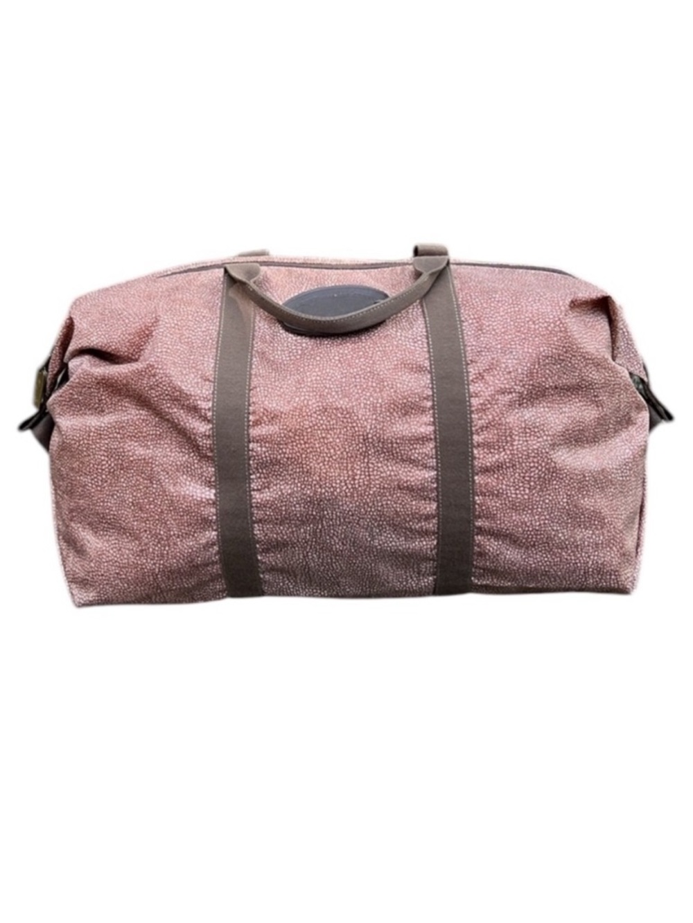 Borbonese Quail Patterned Travel‎ Bag EUC